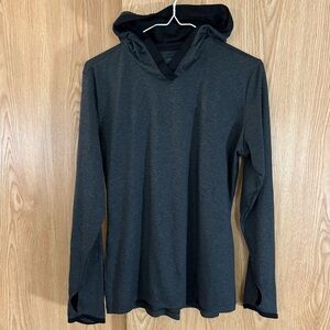 The North Face Charcoal Flash Dry Pullover Hooded Performance Jacket